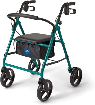 Rollator Walker for Adult - 350 lb Weight Capacity, Foldable